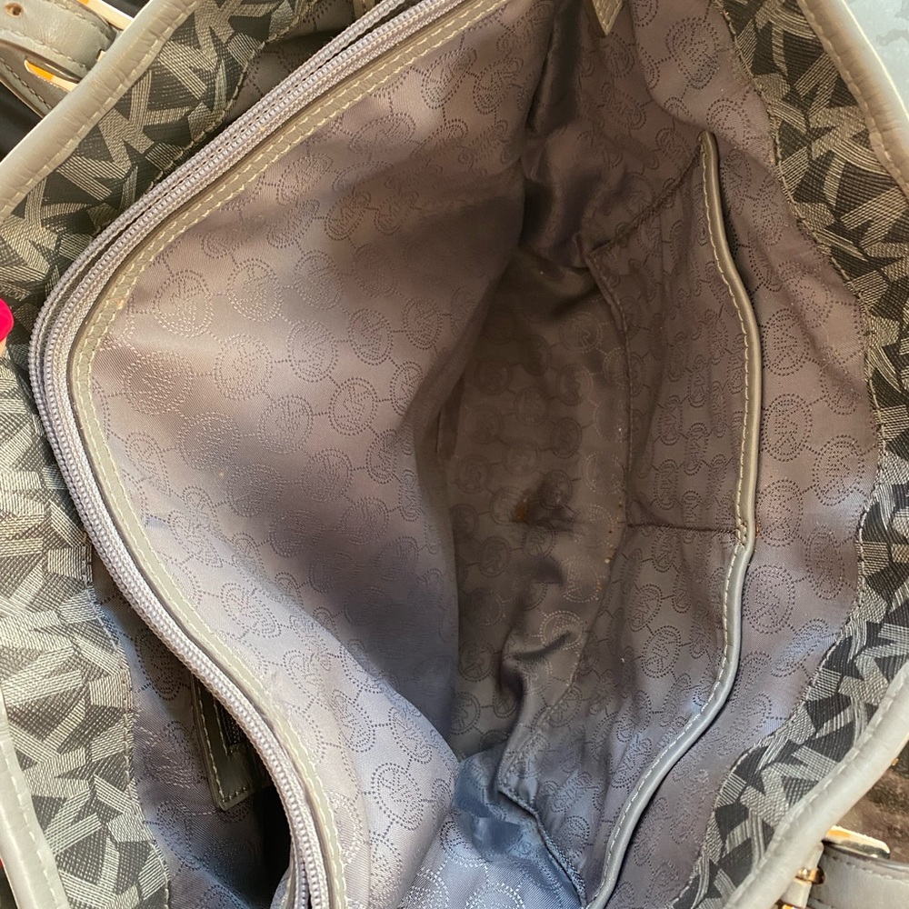 Michael Kors Black/grey Monogram tote